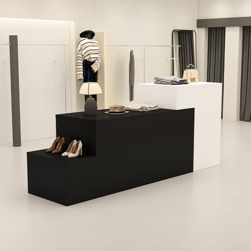 服装店中岛桌简约现代流水台女装店铺中间摆放陈列柜鞋帽展示柜子