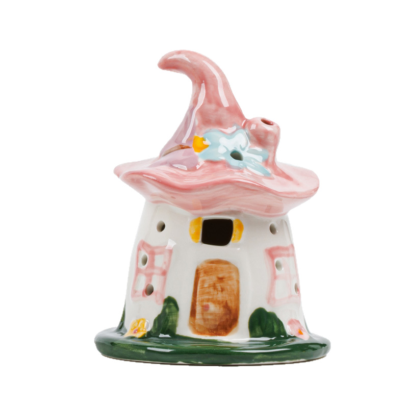 Casa mágica lámpara de noche regalos de cumpleaños de cerámica femenina atmósfera lámpara de cabezal de cama adorable dormitorio de niños adornos de lámpara de sueño