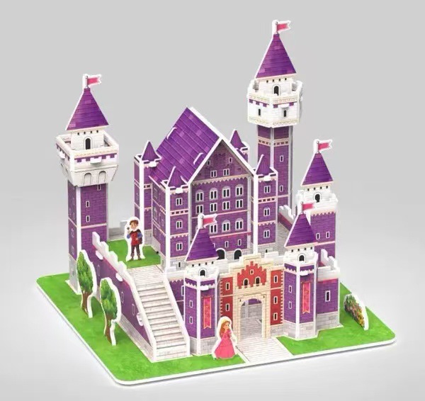 Diy子供新しい3d立体パズルモデル学校ギフト紙カラー手作りパズル玩具品質保証