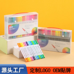 アマゾン水洗い可能ソフトヘッド水彩ペン子供絵筆両頭マークペン美術線筆絵画セット