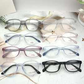 新款时尚纽约风格TR90材质眼镜青少年学生舒适型眼镜框透明框架
