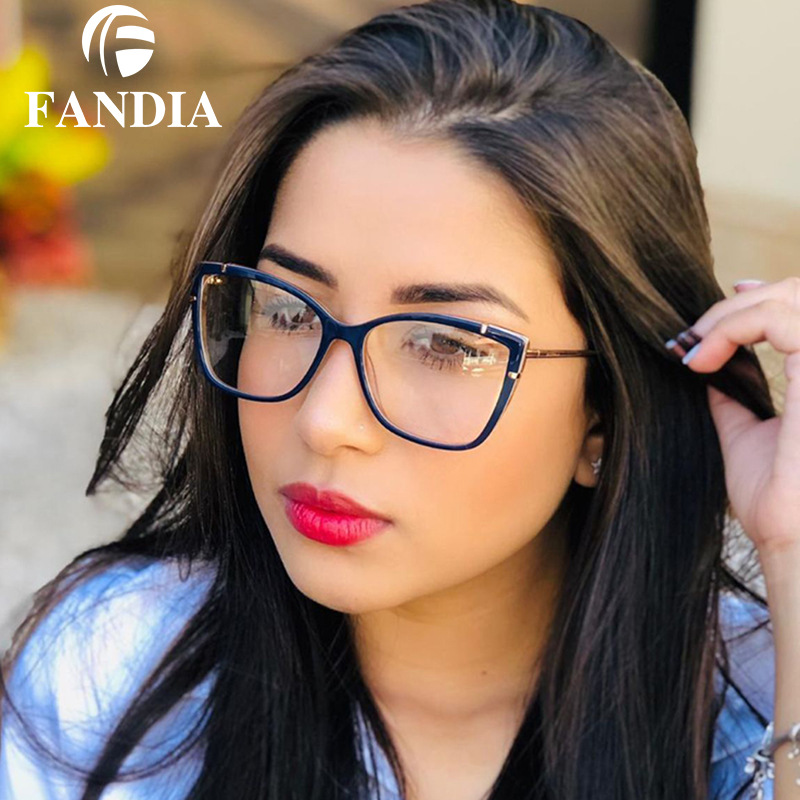 Gafas con Protección Anti-Luz Azul TR90 para Mujer, Montura Cuadrada con Patillas Flexibles, Sin Graduación, Diseño Moderno, Comercio Exterior Transfronterizo 95708