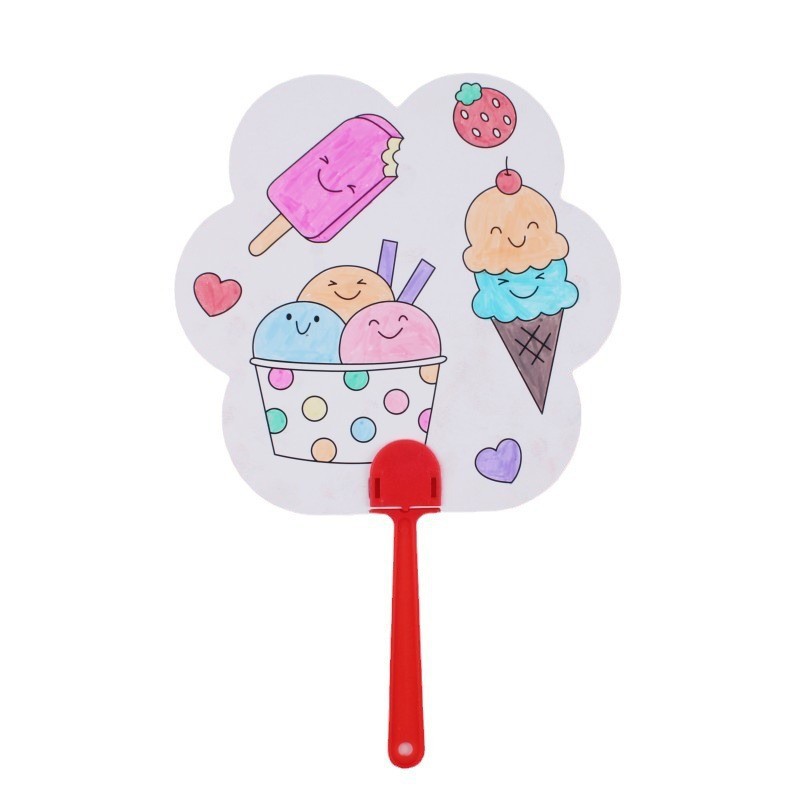 Abanico de Pintura Creativa DIY, Regalos para el Día del Niño, Actividades Escolares, Recompensas para Estudiantes, Premios, Regalos de Cumpleaños