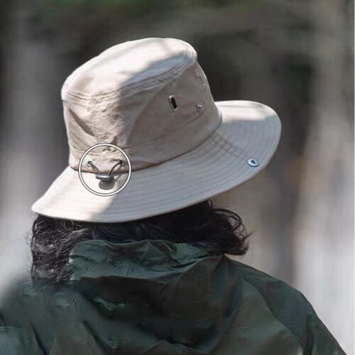 Summer New Thin Large Brim Waterproof Sun Hat Breathable Quick Dry Fisherman Hat Outdoor Fishing Men's Hat Wholesale