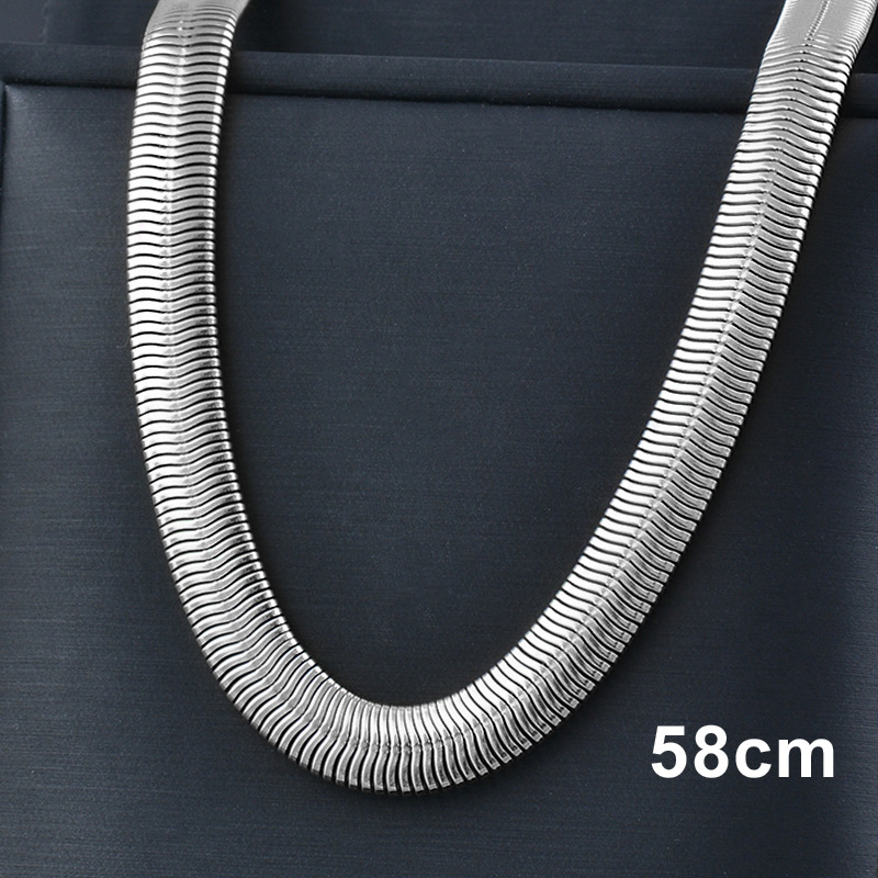 Simple Style Solid Color Titanium Steel Inlaid Gold Necklace 1 Piece