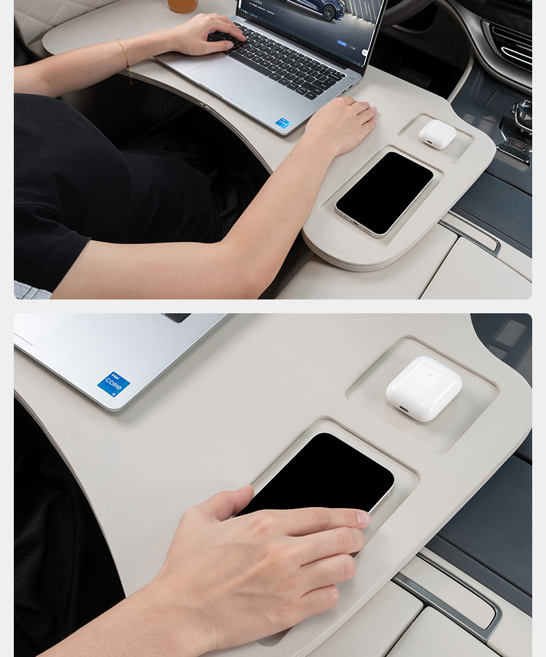 Dengshi D9 multifunctional small table board front and rear row foldable computer table dining table car interior accessories modification accessories