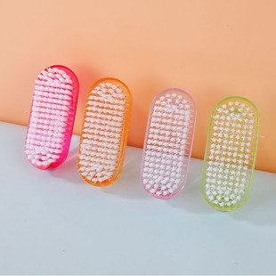 Factory supply household decontamination creative horn powder dust brush cleaning nail plastic single-sided nail brush