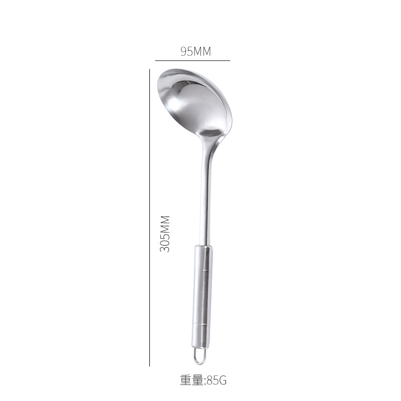 ステンレス家庭用台所用品の鍋シャベルセットの鍋シャベルの長いスプーンはスプーンを漏らして料理を炒めます。|undefined