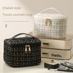 2023新款小香風化妝包大容量高顏值跨境超火手提化妝品收納洗漱包