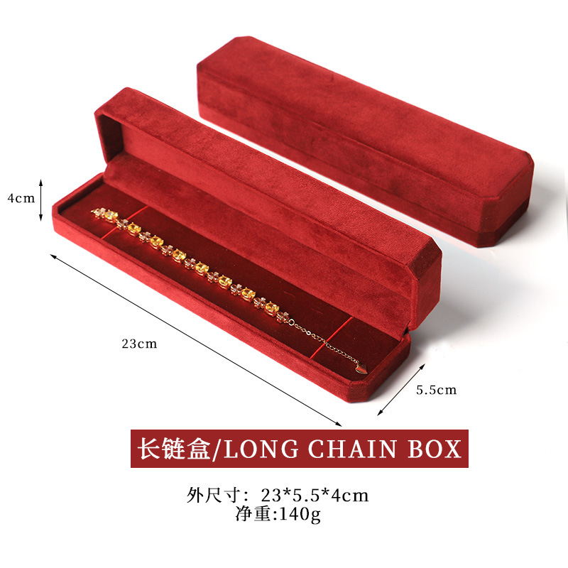 Nuevo joyero octogonal de terciopelo, caja para pendientes y anillos para el 25 aniversario, caja para guardar collares, pulseras y brazaletes con un toque de alta gama. image 16