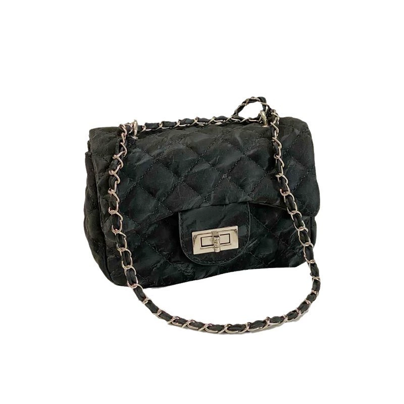 Цепь, сумка через плечо, ретро сумка через одно плечо, цепная сумка, стиль Chanel