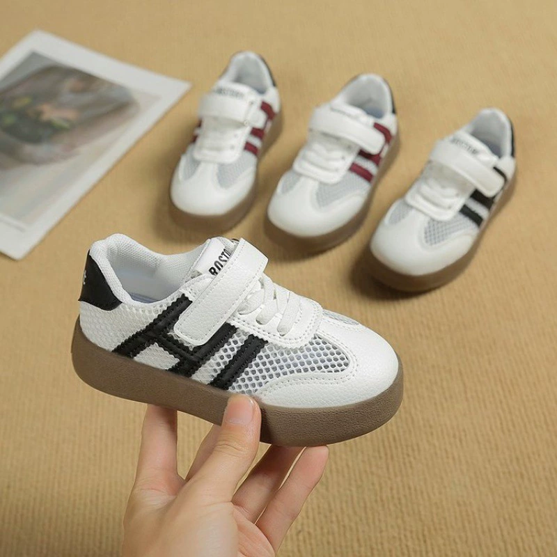 Детская спортивная обувь для летних девочек немецкая обувь Дегульные обувь дышащая сетчатая обувь для мальчиков беговая обувь легкая сетка обувь мягкая подошва детская обувь прилив