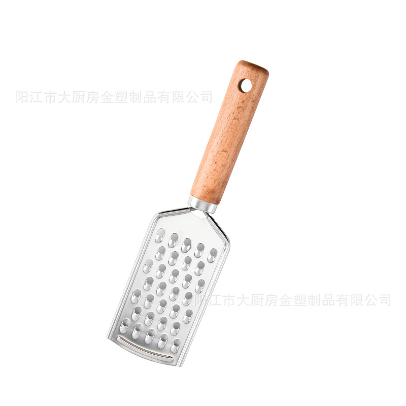 Paquete de Gadgets de cocina con mango de madera de acero inoxidable mini vajilla infantil con queso de rueda de pastel a juego de herramientas de panadería