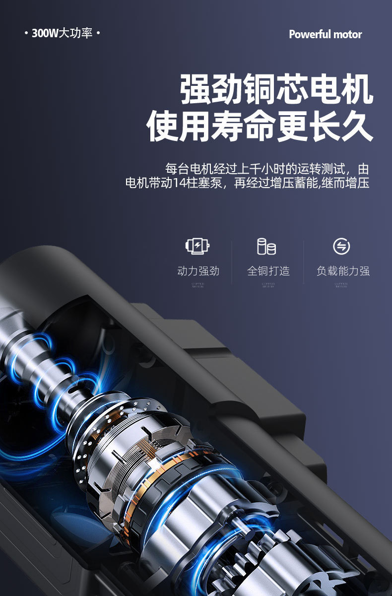 Home-use lithium battery high-pressure water gun wireless car wash machine set, rechargeable outdoor car washer