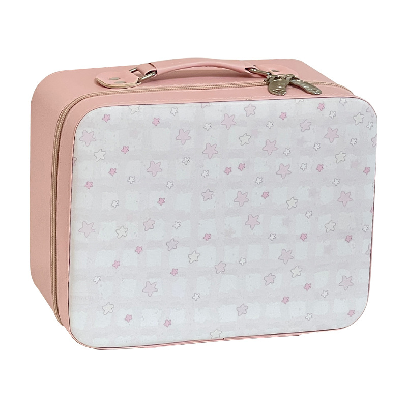 2024 nueva estrella maquillaje caja de alta capacidad portátil para el cuidado de la piel maleta de almacenamiento bolsa de viaje maquillaje