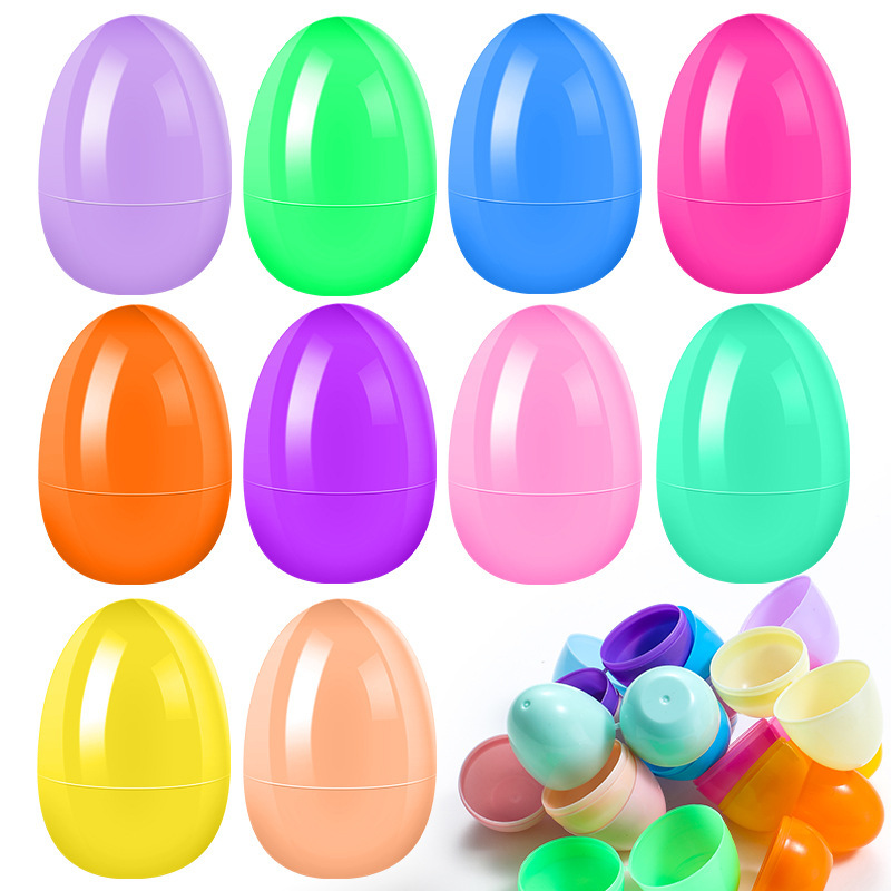 cáscara de huevo de Pascua huevo de plástico abierto decoración de huevo torcido cáscara de huevo 4 * 6CM cáscara de huevo pequeña cáscara de huevo de plástico