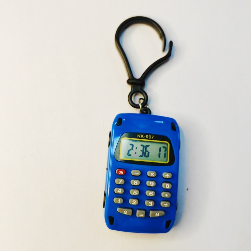 国境を越えたミニキーホルダー携帯型かわいい学生計算機小型ハンドヘルド8桁コンピュータ|undefined