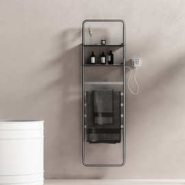 烘干毛巾架智能碳纤维恒温加热电热毛巾架落地式置物架调温定时