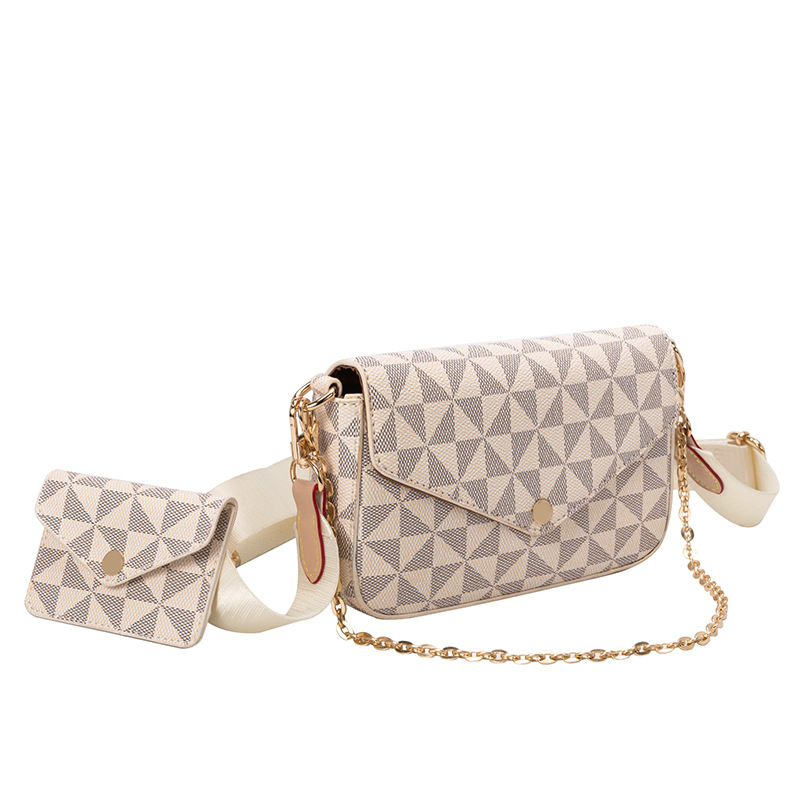 Messenger Bag 2023 Nieuwe modeprint Enveloptas Eén schouder onderarmkettingtas Handtassen van hoge kwaliteit_voghion.com