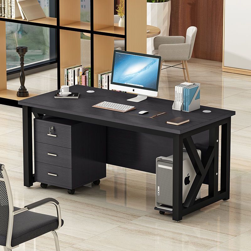 Escritorio de oficina simple y moderno, escritorio de escritorio simple, dormitorio doméstico, escritorio de escritorio simple, escritorio de computadora de oficina de personal corporativo