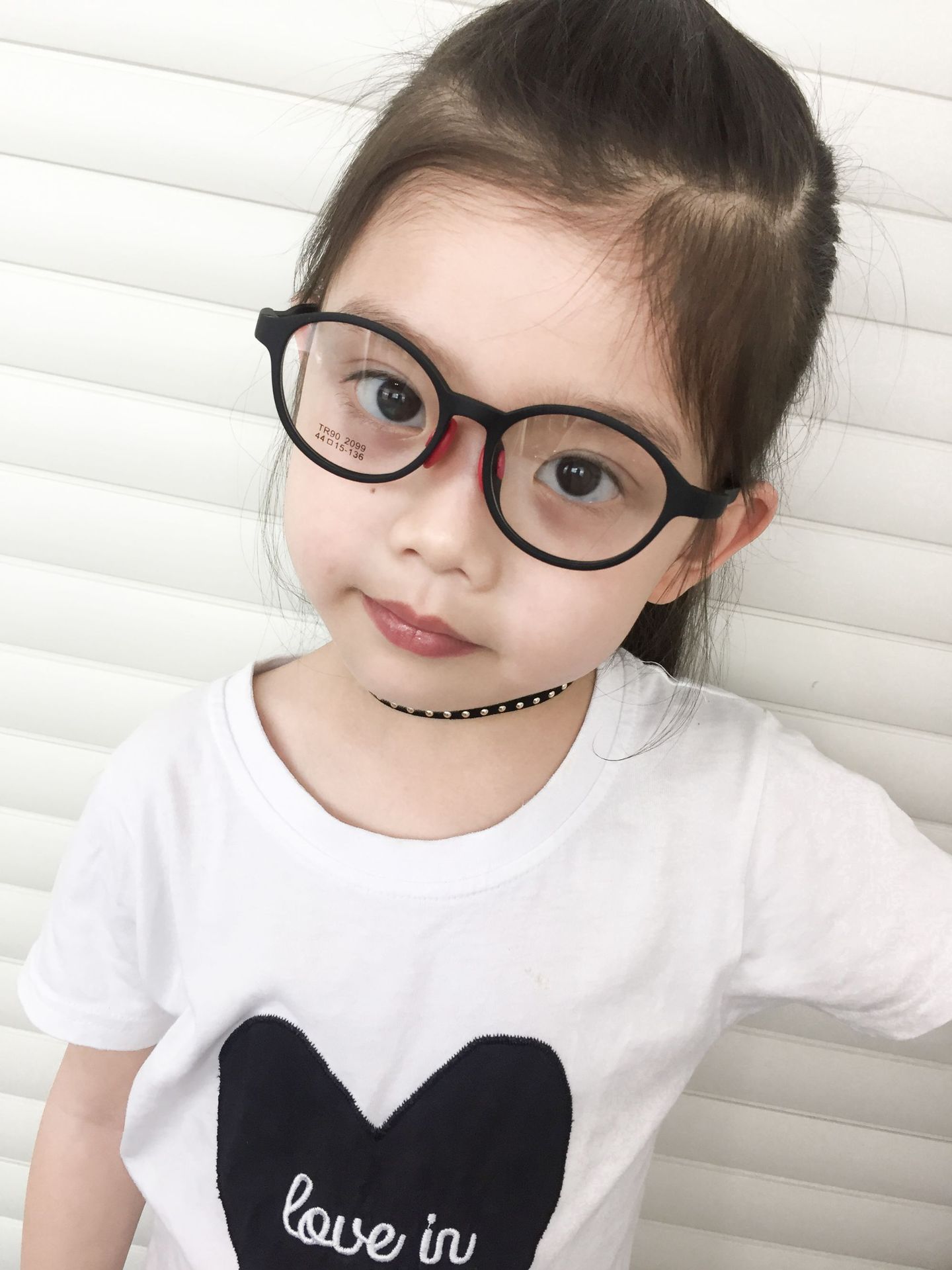 新款TR90超輕時尚兒童眼鏡框防輻射 2-6歲防藍光兒童護目鏡2099