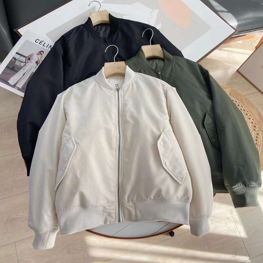 2024女軍旅式茄克飛行員夾克外套棒球服夾棉上衣棉服453617