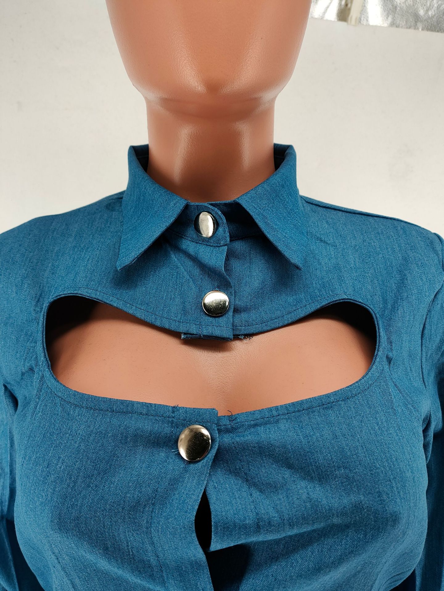 Damenbekleidung unabhängige Station neuer heißer Verkauf Herbst und Winter heiße Damenbekleidung lange Denim Damenmode Freizeitanzug_voghion.com
