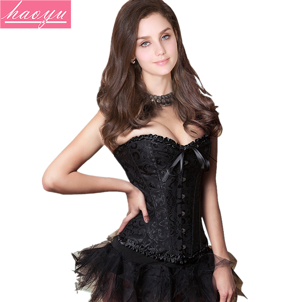 819 Jacquard Court Corset European and American Retro Chest Shaping Clothes Women's Large Size Shaping Vest Manufacturers Supply