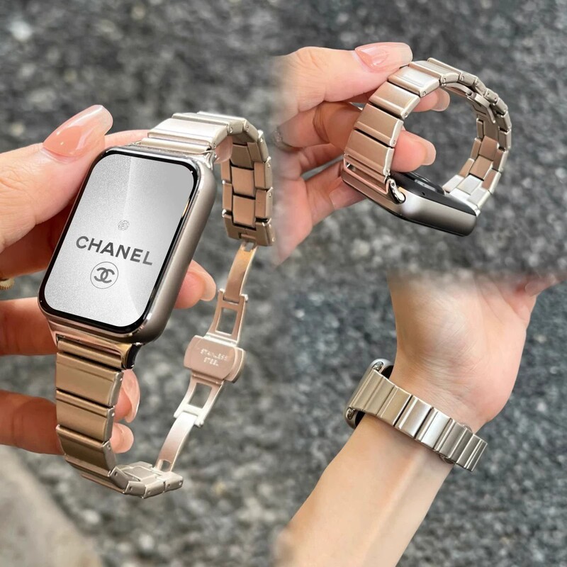 Suitable for Xiaomi 10Pro Bracelet Strap 8/9 Bamboo Link Stainless Steel Slim Waist Redmi Watch6/5 Women's Wristband Suitable for Xiaomi 10Pro Bracelet Strap 8/9 Bamboo Link Stainless Steel Slim Waist Redmi Watch6/5 Women's Wristband