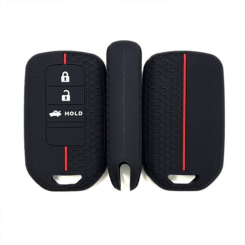 Suitable for Civic Silicone Key Cover, Old Model Accord, Inspire, Odyssey, Lingpai, Ailu, Crown, Honeycomb Pattern