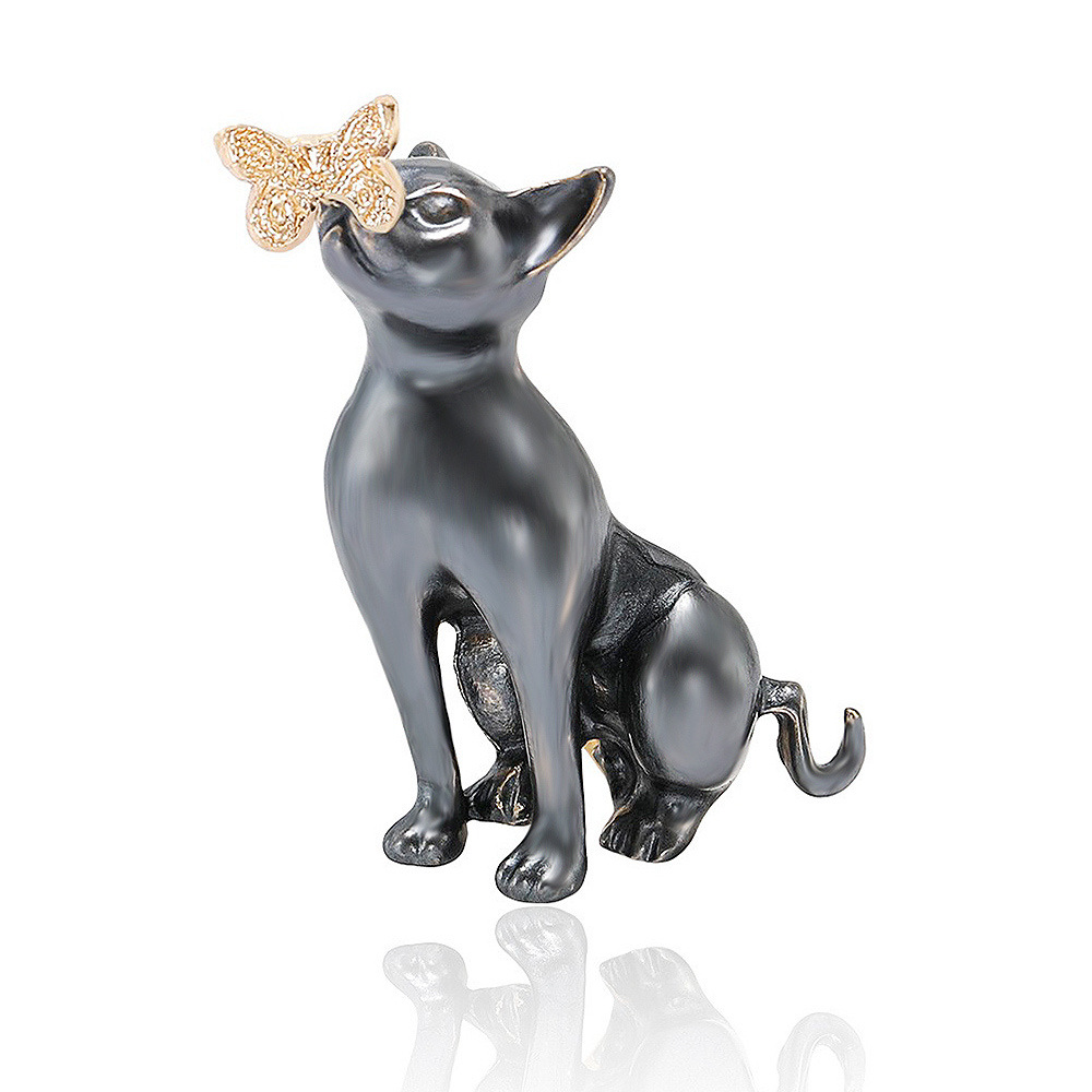 10g Weight Brooches Classification Banquet Occasion Cute Pin Cat Butterfly Zinc Alloy Enamel Unisex Brooches