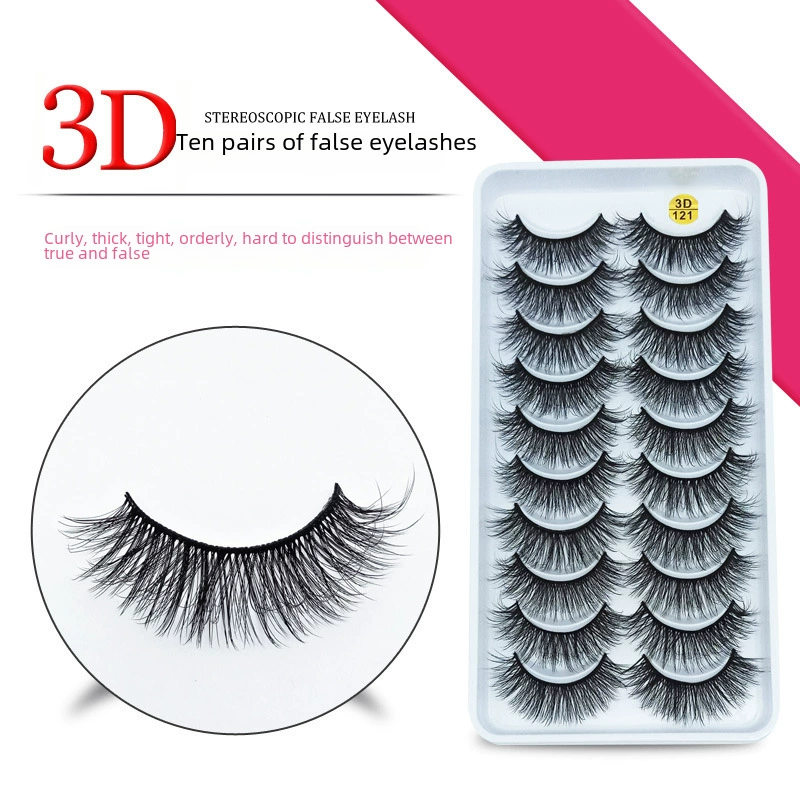Dense lengthening curling false eyelashes for eyelashes, 3D
