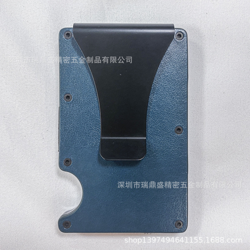 Синий золотой зажим