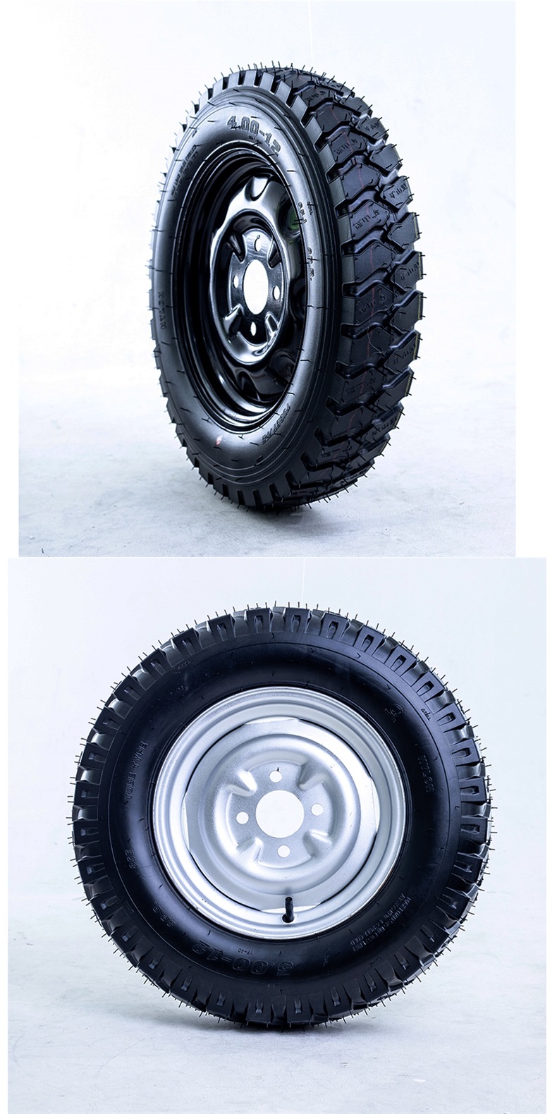 Electric Tricycle Rear Wheel Steel Wheel Hub Steel Rim Plate Wheel 4.00/3.00/3.75/3.50-12 Thickeneded Wheel