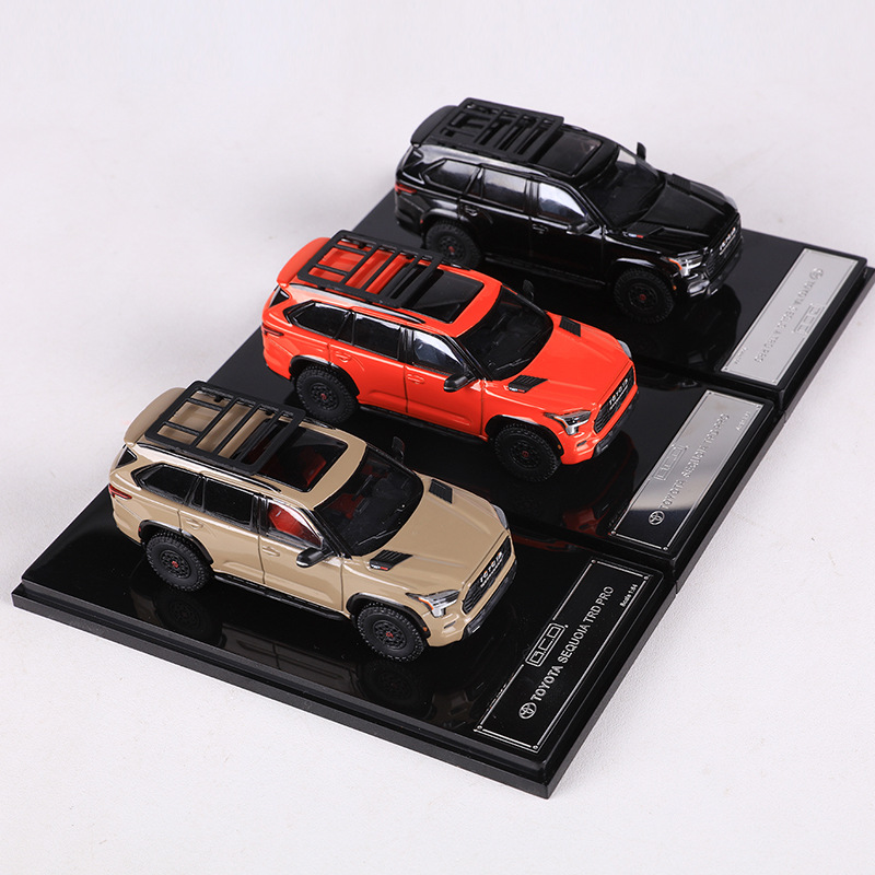 GCD 1:64 TOYOTA SEQUOIA SUV 오프로드 차량 시뮬레이션 합금 자동차 모델 컬렉션