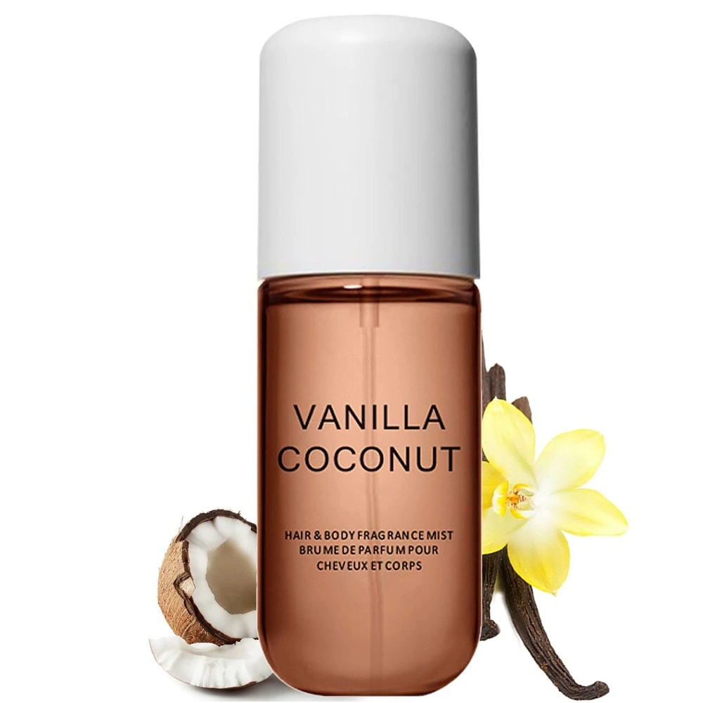 Спрей-мист для тела и волос Vanilla Coconut, 50 мл, коричневая бутылка