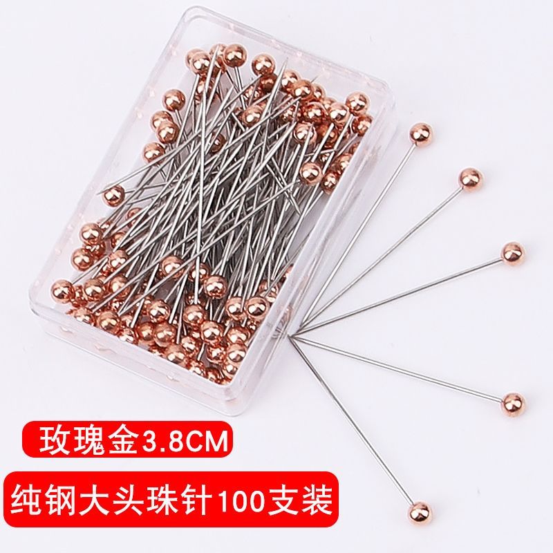 Aguja de cuentas de cerámica corte tridimensional Aguja de posicionamiento de la aguja de la perla aguja fija de acero inoxidable aguja de conformación de ropa hecha a mano