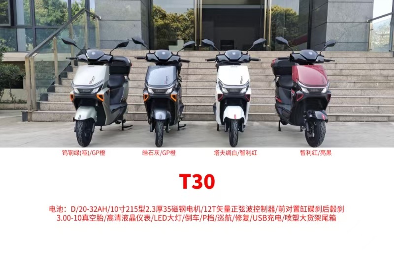 T30 Elite Commuter Takeaway Magic Car Export Electric Vehicle Scooter 72V Electric Motorcycle