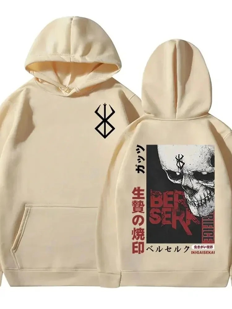 Men's Hoodie Casual Overseas Pullovers Anime Berserk Guts G