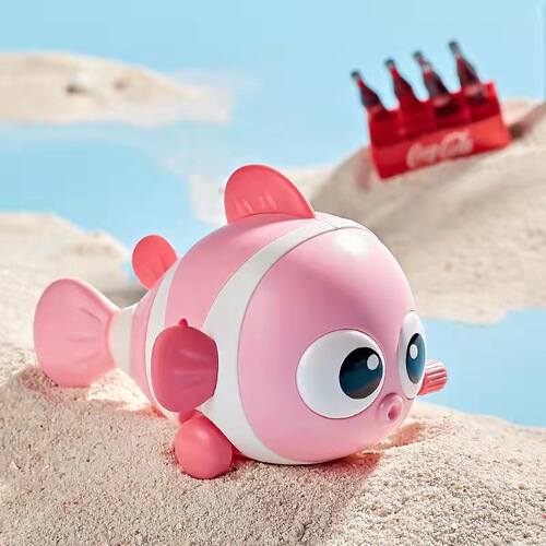 Cross-border baby water toys clownfish summer bathroom children's chain bath toys wholesale