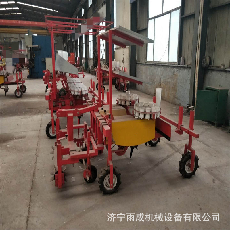 大面积用蔬菜移栽机 黄芪秧苗种植机 拖拉机牵引移苗机