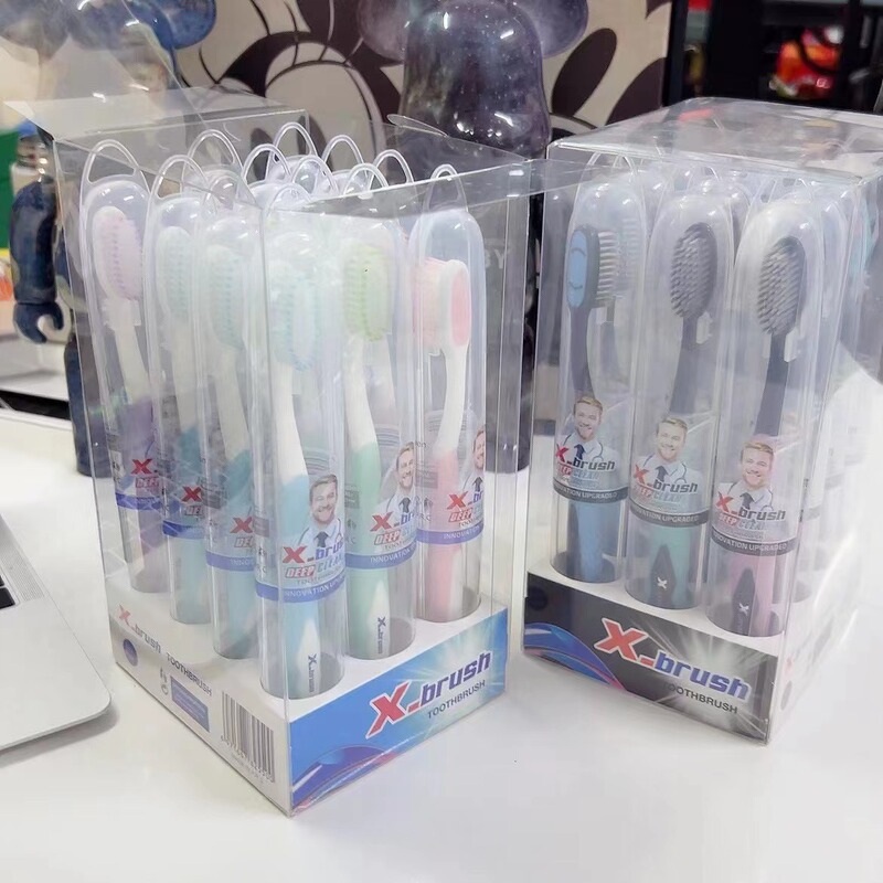 American Soft-Bristle Toothbrush Set of 12, High-End Single-Pack Household Oral Care Bamboo Charcoal Premium Toothbrush Wholesale American Soft-Bristle Toothbrush Set of 12, High-End Single-Pack Household Oral Care Bamboo Charcoal Premium Toothbrush Wholesale