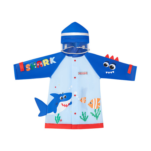 KK tree children's raincoat boys and girls waterproof poncho rainproof clothing kindergarten baby with school bag bit suit dinosaur