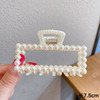 Brand plastic square crab pin, big hairgrip for bath, shark, simple and elegant design, clips included