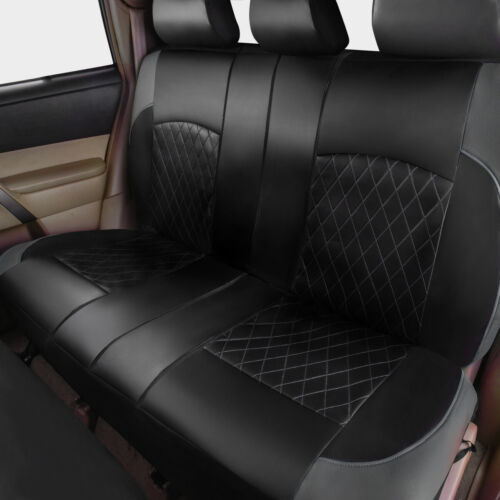 Cross-Border Foreign Trade Car Seat Covers, Single-Line Diamond Quilted Embroidery, Curved Leather, Pu Leather, Artificial Leather, Export to Europe and America
