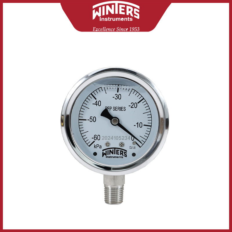 WINTERS文特斯PFP-25径向充油式压力表耐震全不锈钢材质IP65包邮