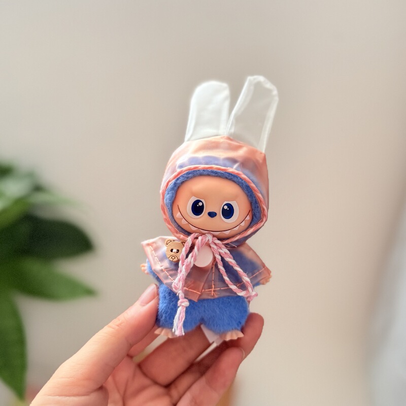 迷你版4.0LABUBU搪胶脸毛绒盲盒玩偶衣服圣诞套装小鼻嘎心底密码|undefined