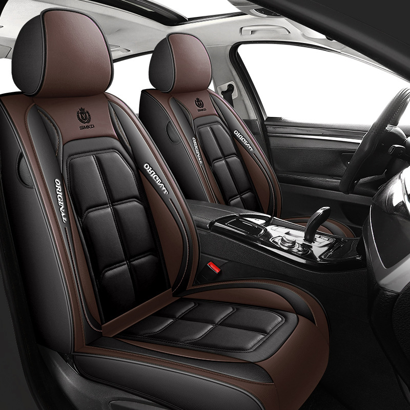 Cross-Border Foreign Trade Amazon All-Inclusive Seat Cover Full Leather Abs Car Seat Cushion Main and Passenger Seat Cover Four-Season Universal Cushion