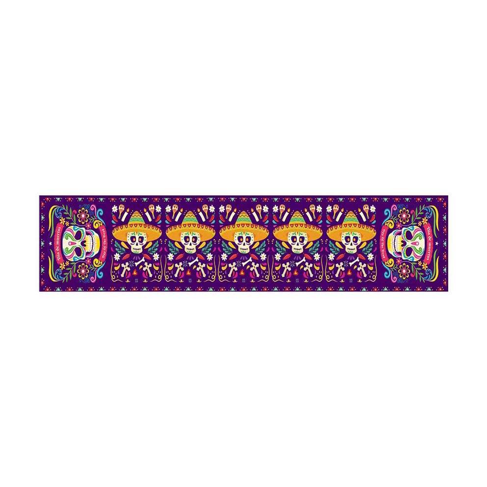 Transfronterizo 2024 Amazon nuevo Halloween calabaza festivales lino tabla bandera tabla de mesa comedor tabla de té tabla de bandera