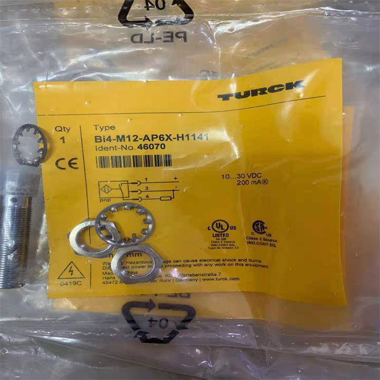 ***接近开关NI6U-EG08-AP6X电感式传感器PNP常开